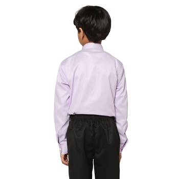 Boys purple striped shirt 4