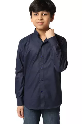 Boys navy blue shirts