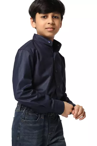 Boys navy blue shirts