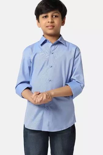 Boys light blue shirts