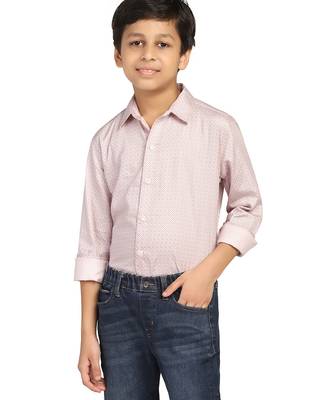 kids pink printed shirt 1