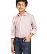 kids pink printed shirt