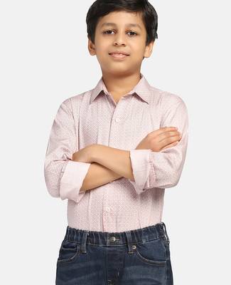 kids pink printed shirt 2