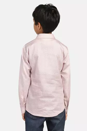 kids pink printed shirt
