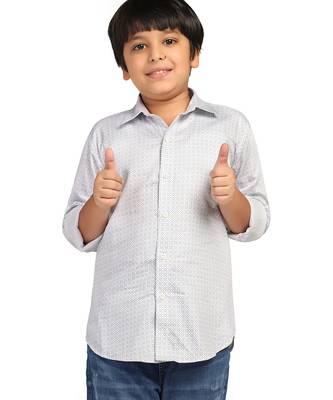 boys grey printed shirt 1