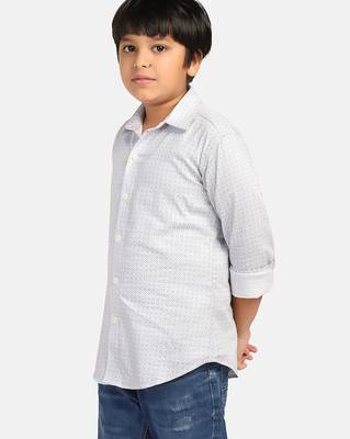 boys grey printed shirt 2