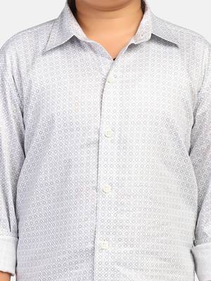 boys grey printed shirt 5