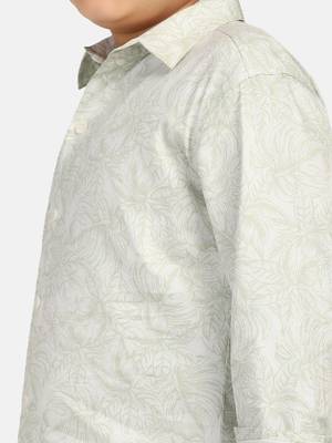 boys green printed shirt 5