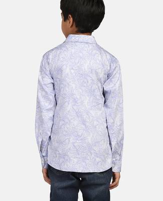 Boys blue printed shirt 4
