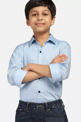 boys cotton printed shirt