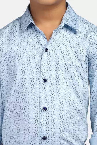 boys cotton printed shirt