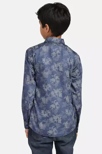 Kids dark printed printed shirt