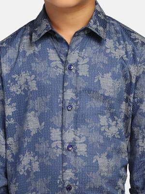 Kids dark printed printed shirt 5