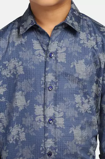 Kids dark printed printed shirt