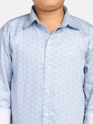 boys light blue printed shirt 5