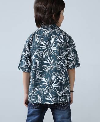 Floral breeze boys collar shirt 3