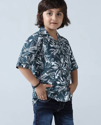Floral breeze boys collar shirt 4