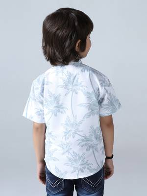 Boys coco tree print shirt 3