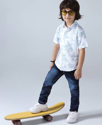 Boys coco tree print shirt 5