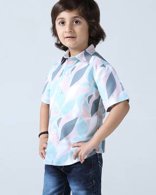 Pastel pop abstract print shirt 2