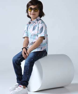 Pastel pop abstract print shirt 4