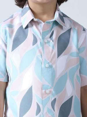 Pastel pop abstract print shirt 5