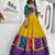 Yellow Thread Embroidered Navratri Wear Lehenga Choli