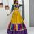 Yellow Thread Embroidered Navratri Wear Lehenga Choli