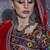 Black and Red Gamthi work Navratri Rajwadi gharga choli with traditional dupatta