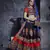Red and Black Designer Special Gamthi Work Lehenga choli with Traditional Dupatta for this Navratri