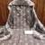 Grey floral cotton salwar suit material with tie-dye dupatta
