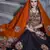 Black and orange Designer Special Gamthi Work Lehenga choli with Traditional Dupatta for this Navratri