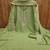 Green georgette embroidered salwar suit material with santoon bottom