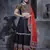 Black and Red Gamthi work Navratri Rajwadi gharga choli with traditional dupatta