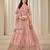 Pink Embroidered Art Silk Lehenga With Blouse