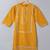 Mustard 2 pcs suit for girls in rayon fabric with gota patti work