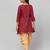 Maroon-beige two pieces set- dhoti shalwar and long top