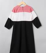 Multicolor long maxi gown for girls in kashibo fabric