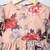 Beige printed georgette frock with lining