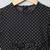 Black white designer frock for girl's in crepe fabric
