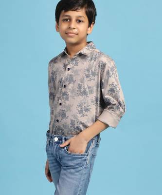 boys grey printed shirt 4