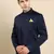 Navy blue bandhgala suit