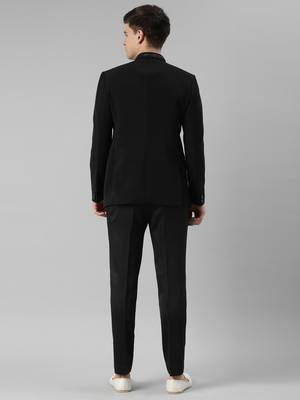 Black embroidery bandhgala 2