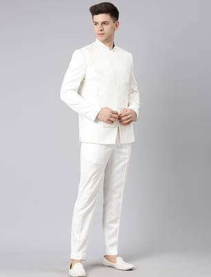 Offwhite angrakha geometrical bandhgala 5