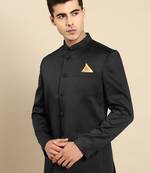 Black bandhgala suit