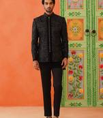 Mohit hiranandani in black bandhgala suit