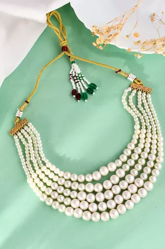 Brass gold-plated necklace