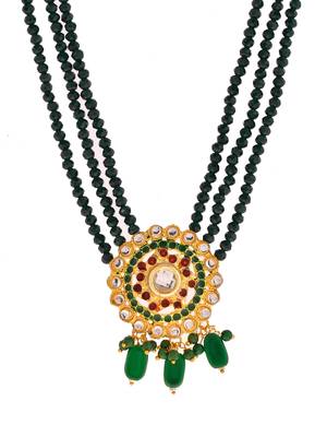 Gold-plated brass layered necklace 3