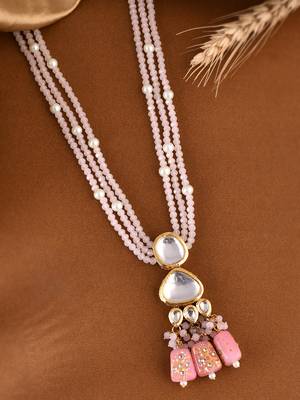 Gold-plated silver layered necklace 2