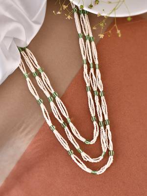 Gold-plated layered necklace 2